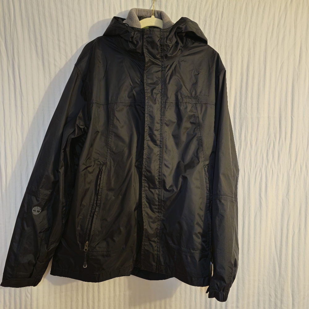Timberlandâ WATERPROOF Men's Black Hooded Jacket WITH REMOVABLE VEST XL